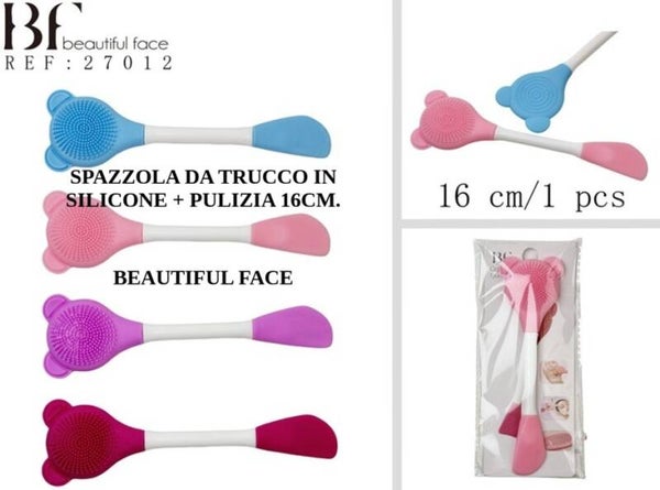 spazzola da trucco in silicone + pulizia