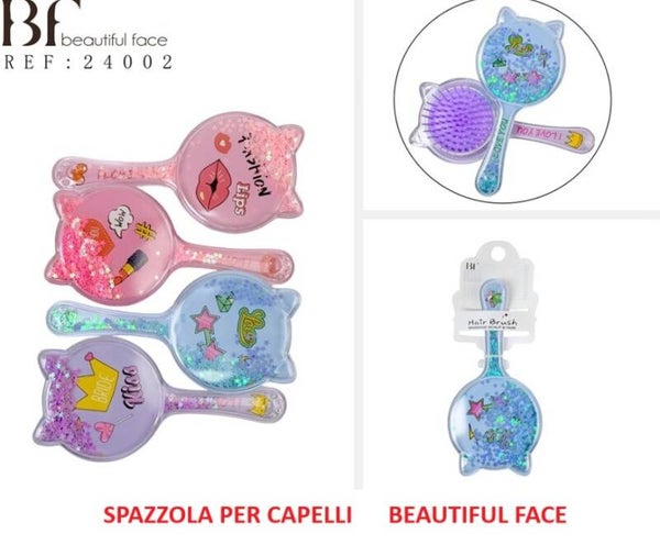 spazzola per capelli con brillantini Beautiful Face