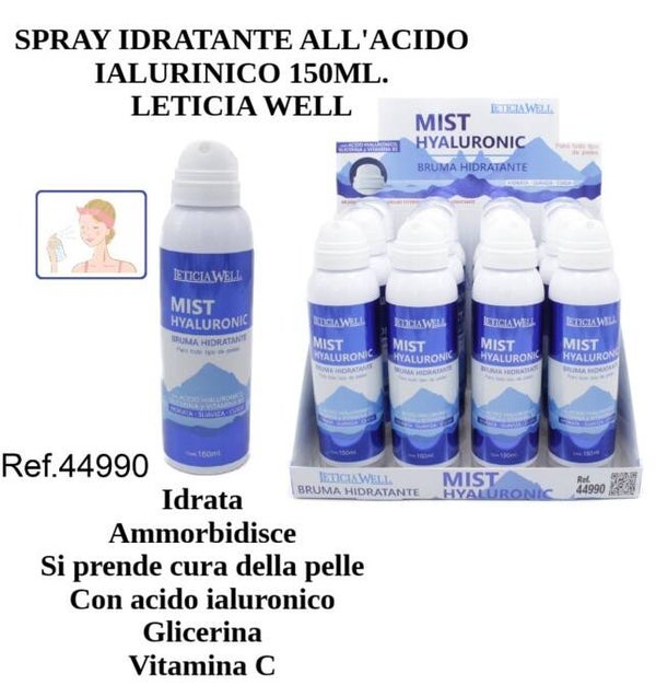 spray idratante all'acido ialuronico Leticia Well