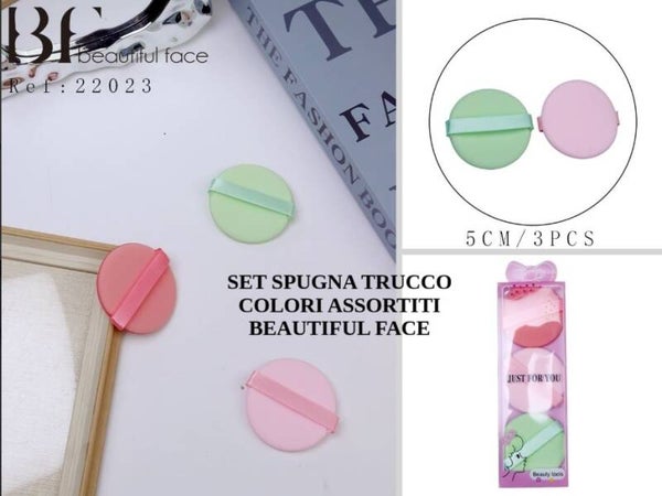 set spugnette trucco Beautiful Face