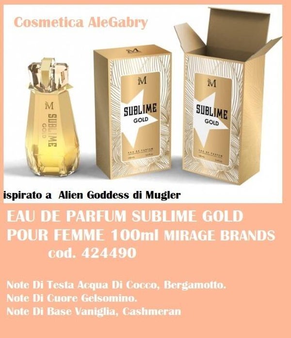 eau de parfum sublime gold Mirage Brands