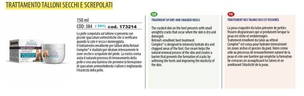 trattamento talloni secchi e screpolati Retinol Complex