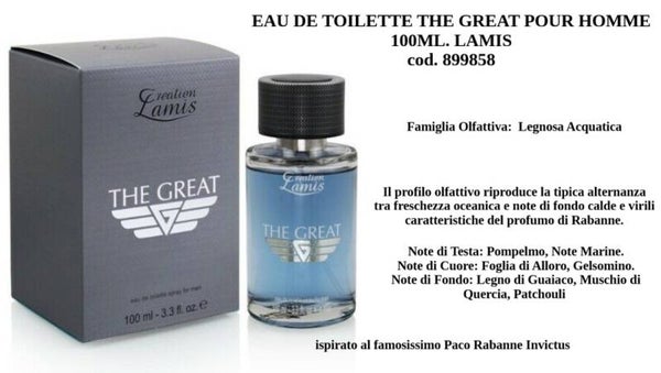 eau de toilette the great Lamis