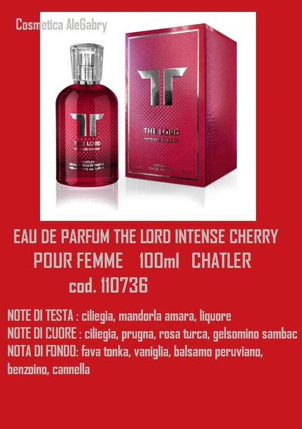 eau de parfum the lord intense cherry Chatler