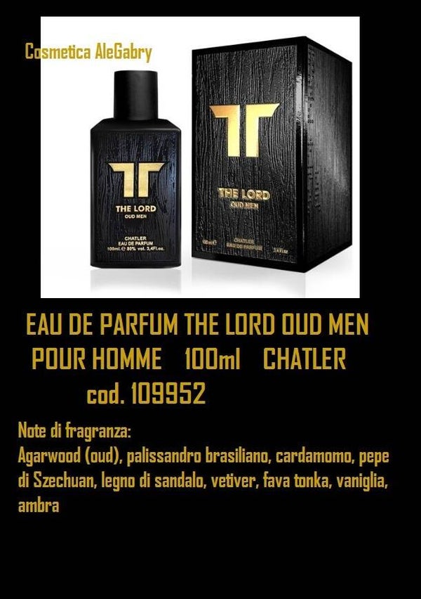 eau de parfum the lord oud men Chatler