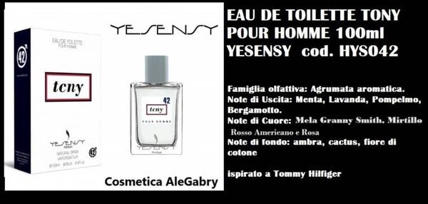 eau de toilette tony Yesensy