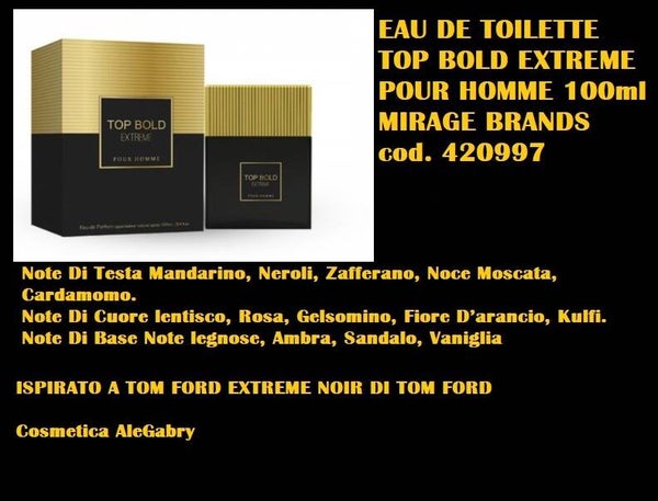 eau de toilette top bold extreme Mirage Brands