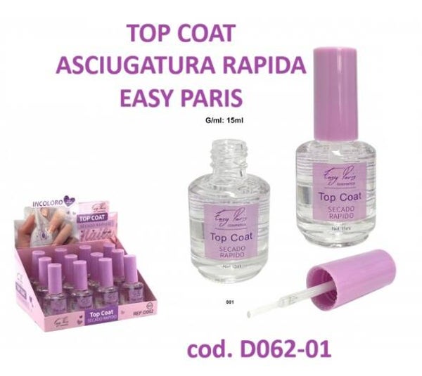 top coat asciugatura rapida Easy Paris
