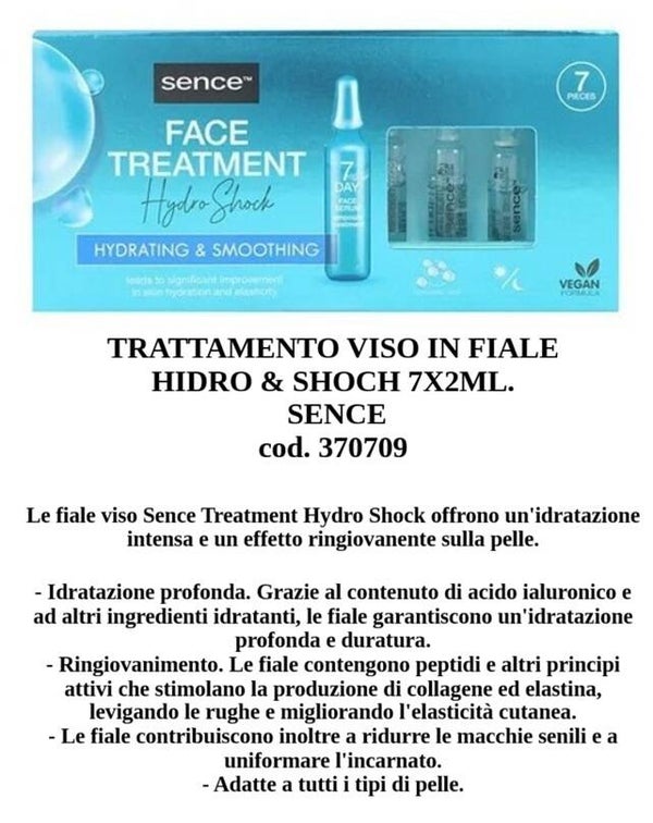 trattamento viso in fiale hidro & shock Sence