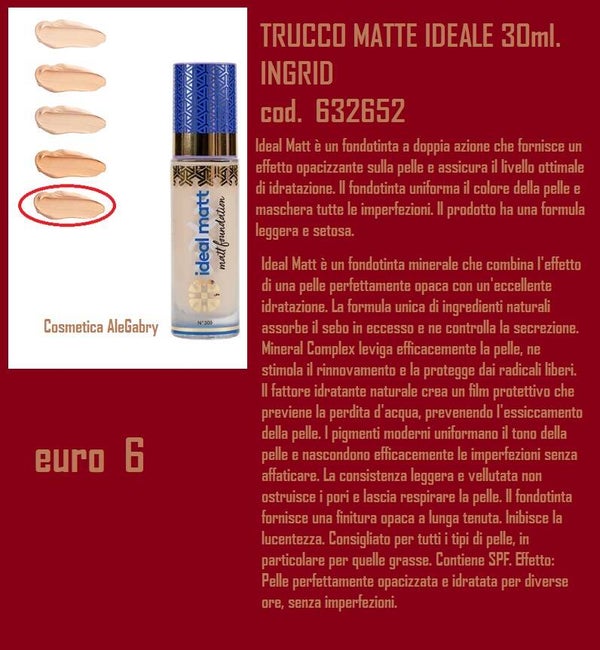 trucco matte ingrid