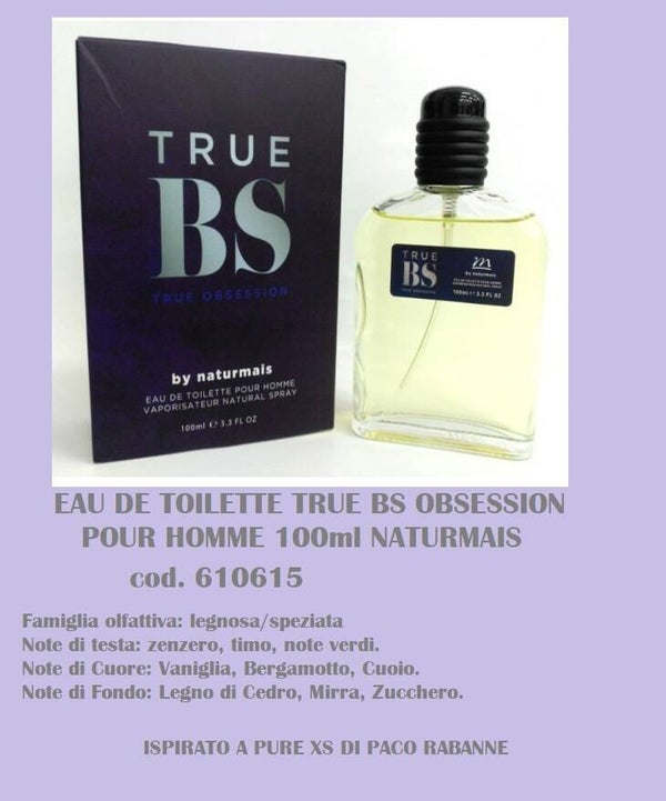 eau de toilette true bs obsession Naturmais