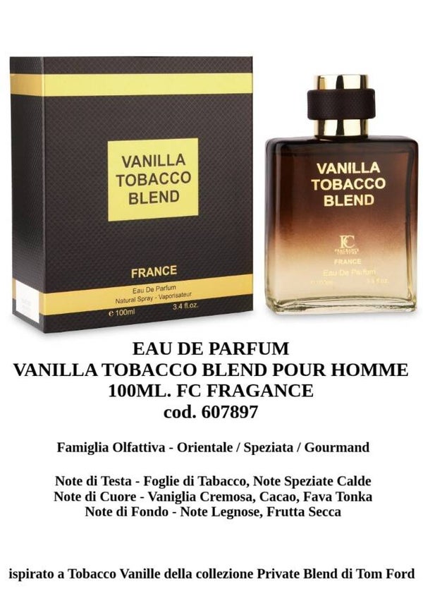 eau de parfum vanilla tobacco blend Fc Fragrance