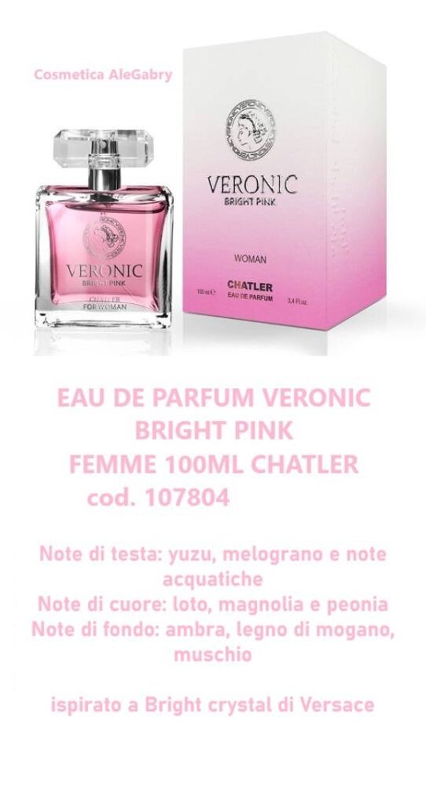 eau de parfum veronic bright pink Chatler
