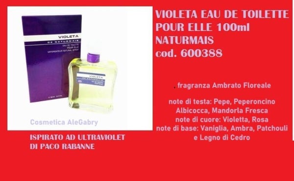 eau de toilette violeta Naturmais
