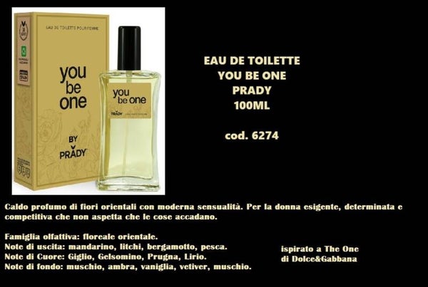 eau de toilette you be one Prady