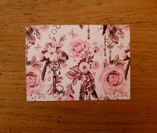 Strik kaartje 9,7 x 7,1 cm