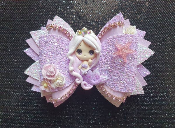 Paarse mermaid met strass