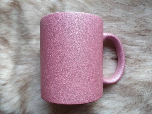 Mok roze glitters