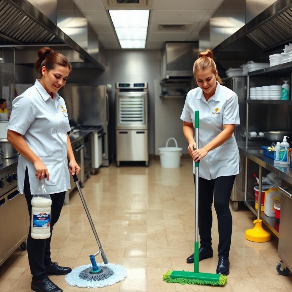 Commercial Kitchen Cleaning Services - One Floor