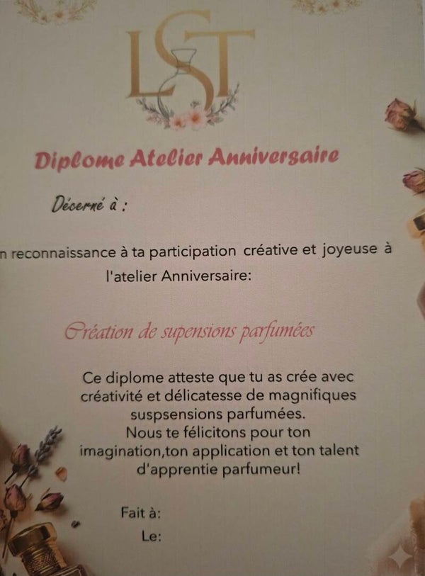 Atelier anniversaire