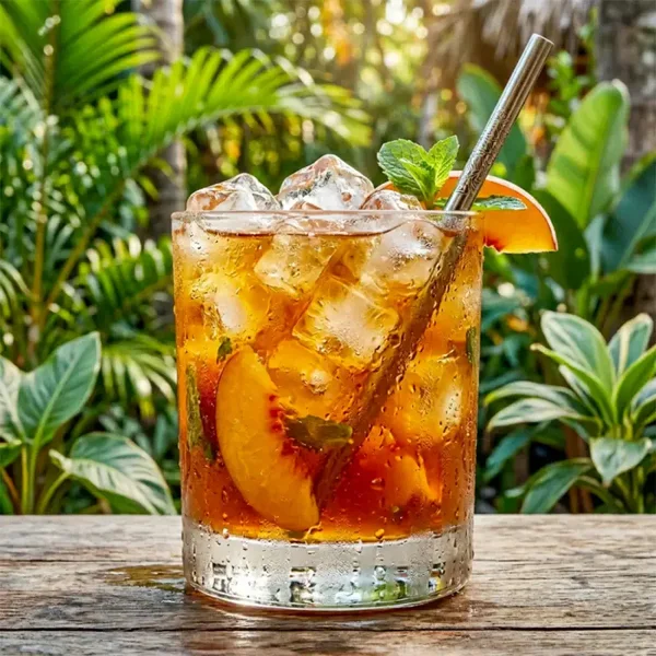 Thé glacé peche