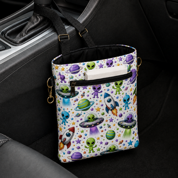 Alien Space Adventure Car Trash Bag