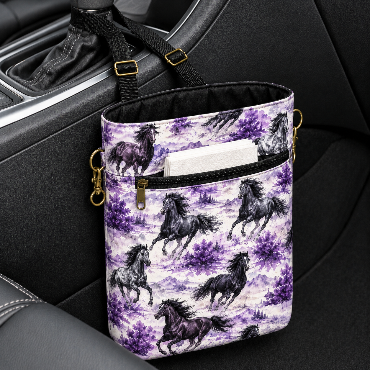 Stallion Horse Hanging Car Trash Bag