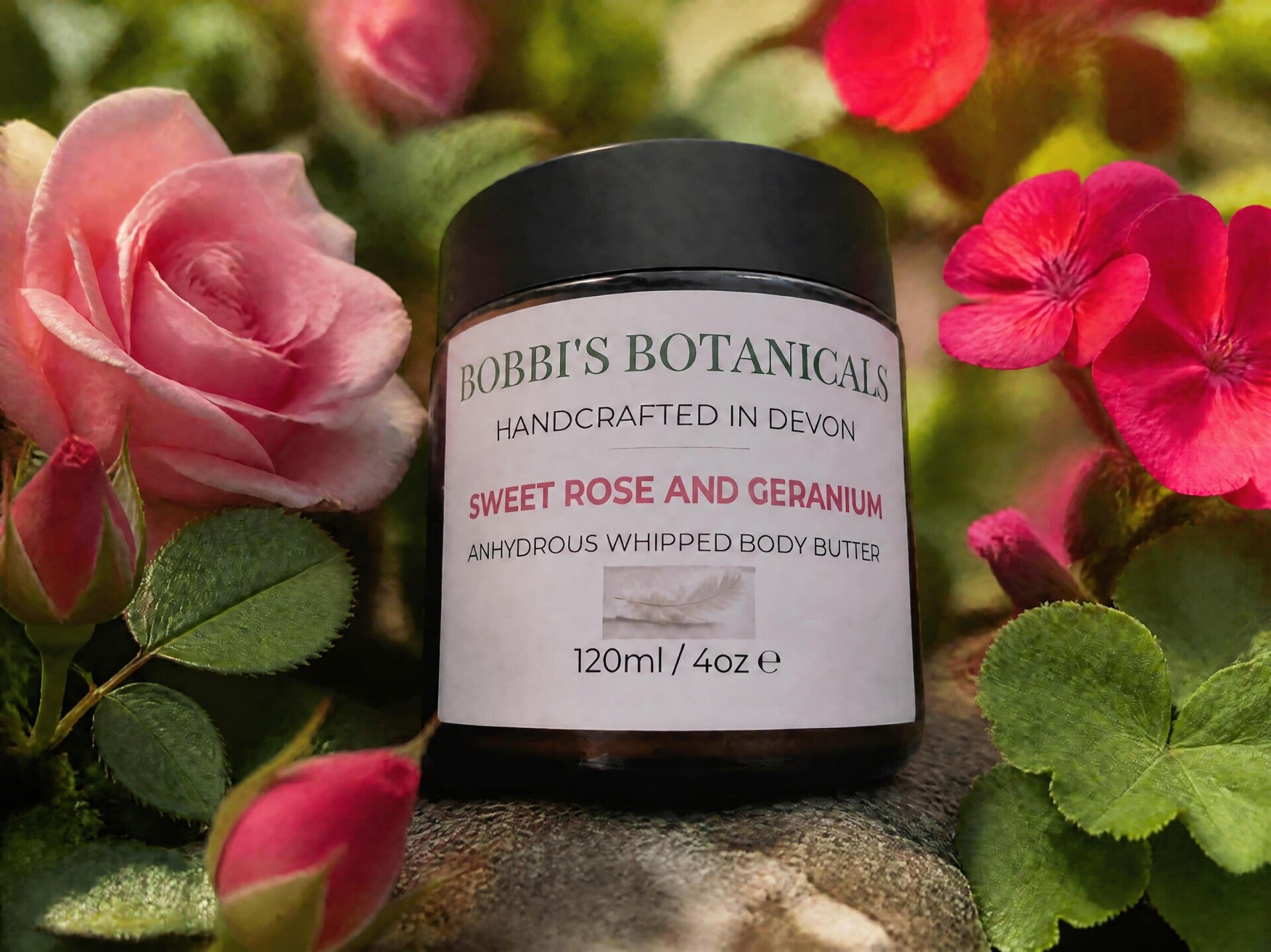 Sweet rose & geranium (Body butter) Mature skin moisturiser