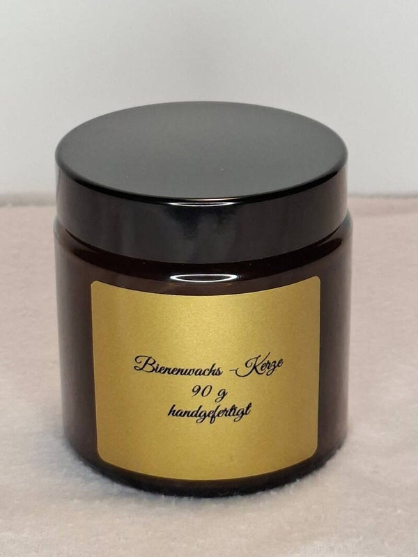 Bienenwachs-Kerze · 90 g, handgefertigt