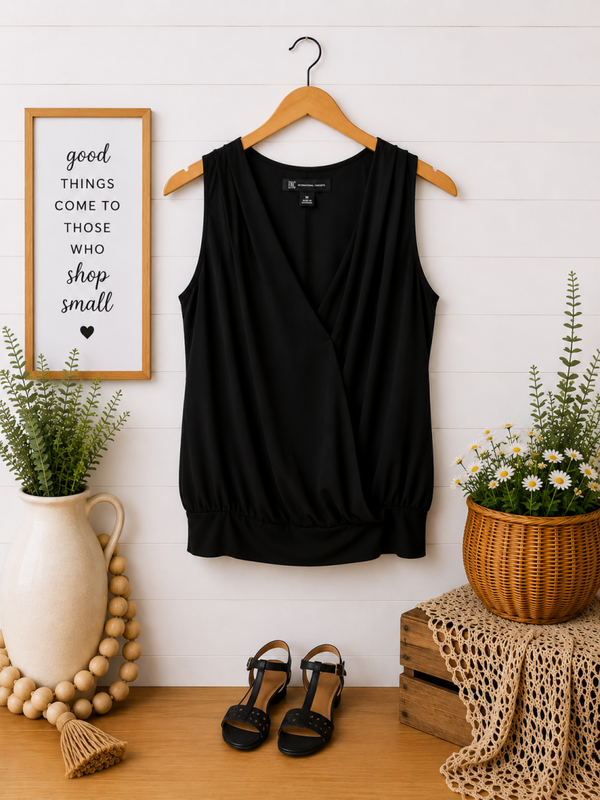 Inc. black dress tank top Size Medium