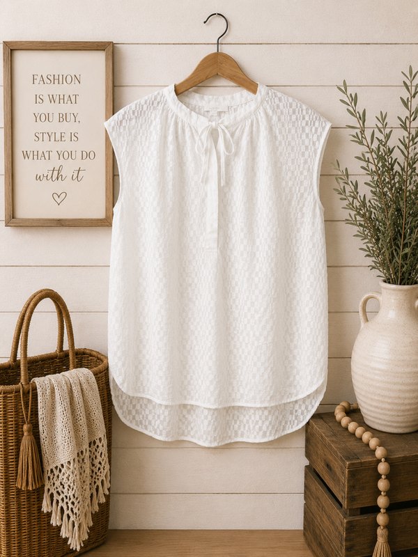 Loft white dress top Size Large