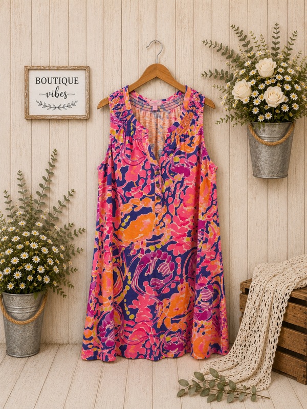 Lilly Pulitzer soft style dress mid length Size Large