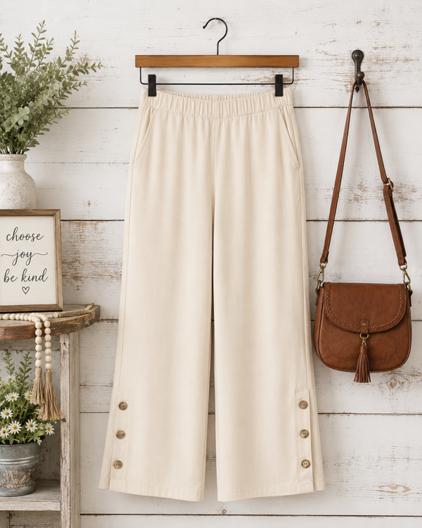 Chadwicks Tan linen pants Size Medium