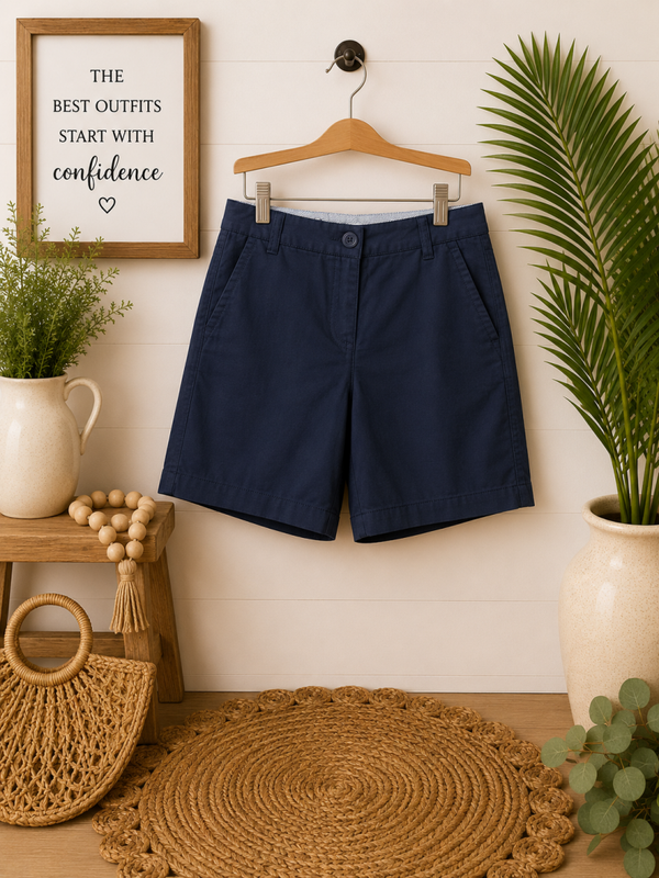 Crown & Ivy Navy shorts Size 4