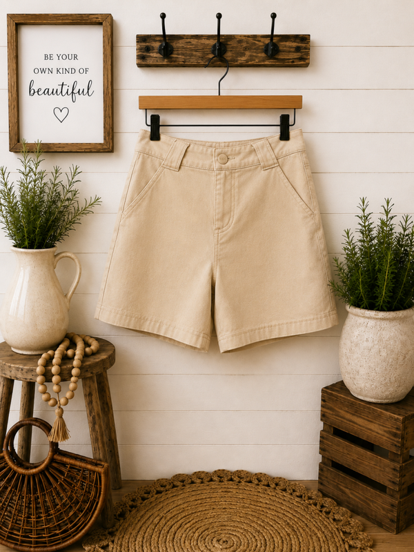 Columbia tan dri-fit shorts with pockets Size 4