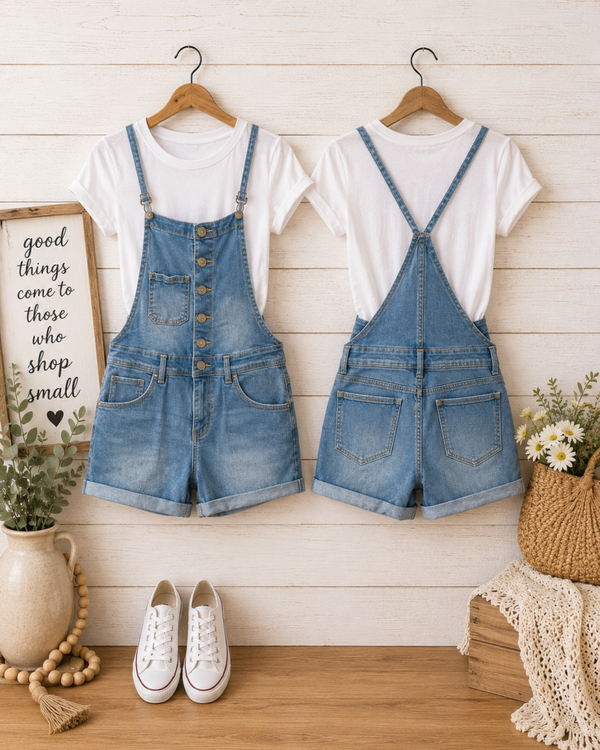 Cato high-rise denim overalls Size 8