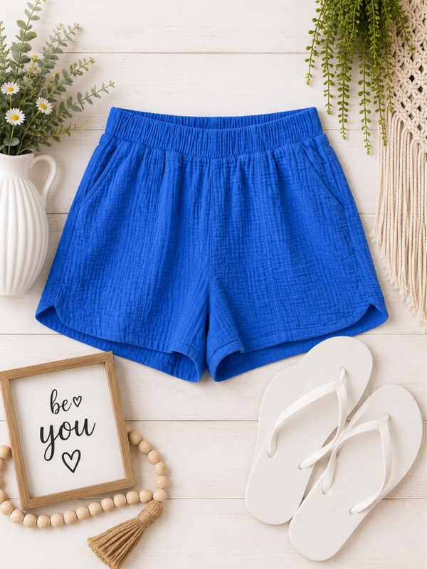 Universal thread royal blue cotton shorts Size Small