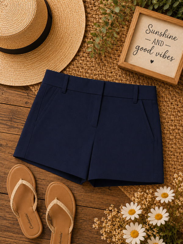 J. Crew Chino navy shorts Size 4