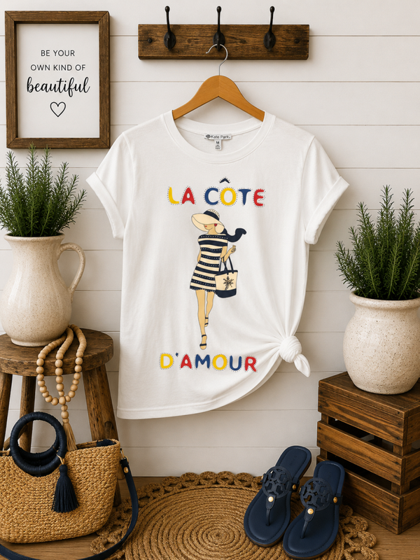 Kate Park white graphic tee Size Medium