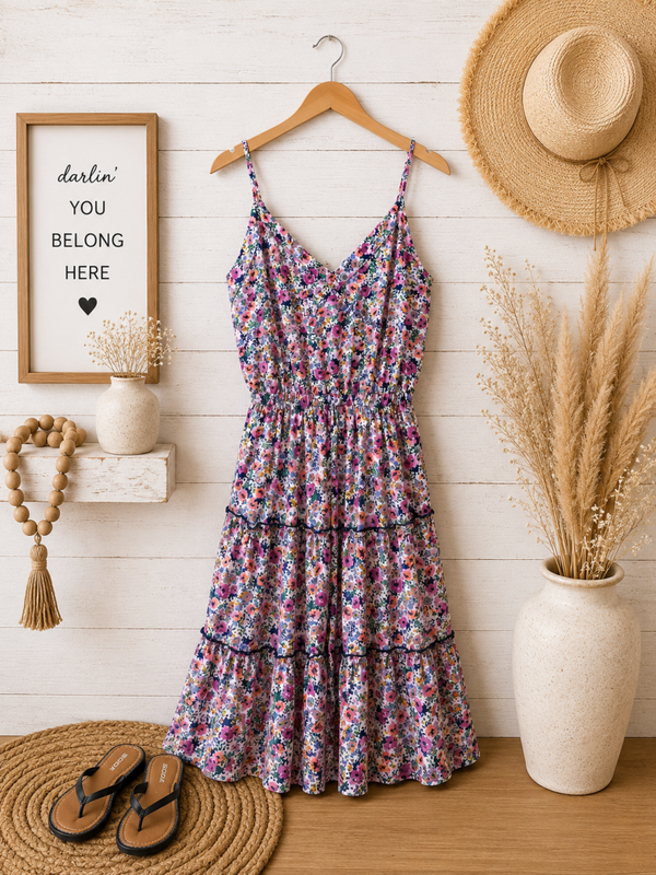 Jessica Simpson floral summer dress Size Large