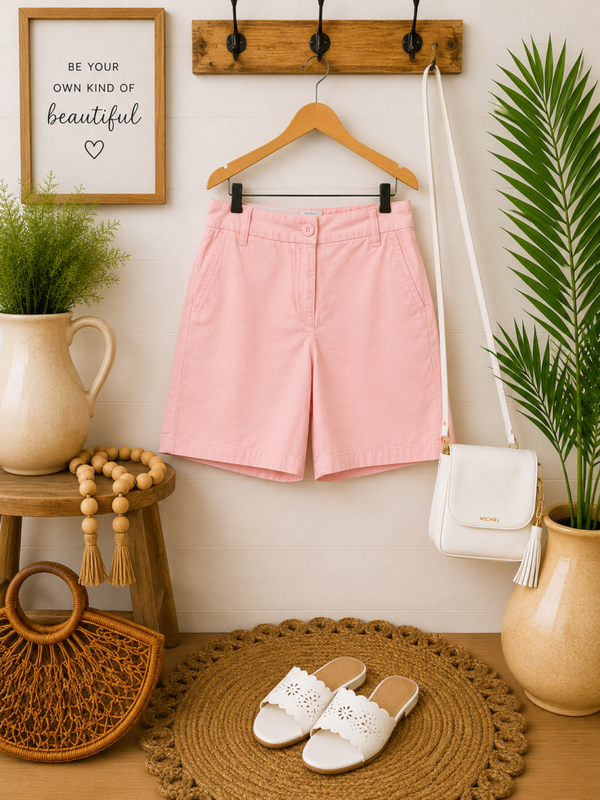 Crown & Ivy Caroline dress shorts light pink Size 6