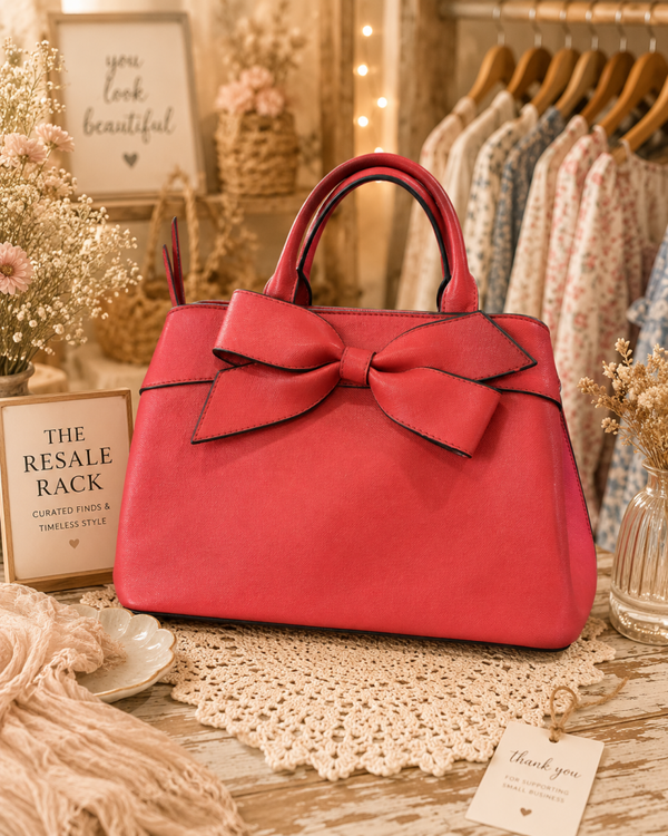 Red crown and Ivy purse