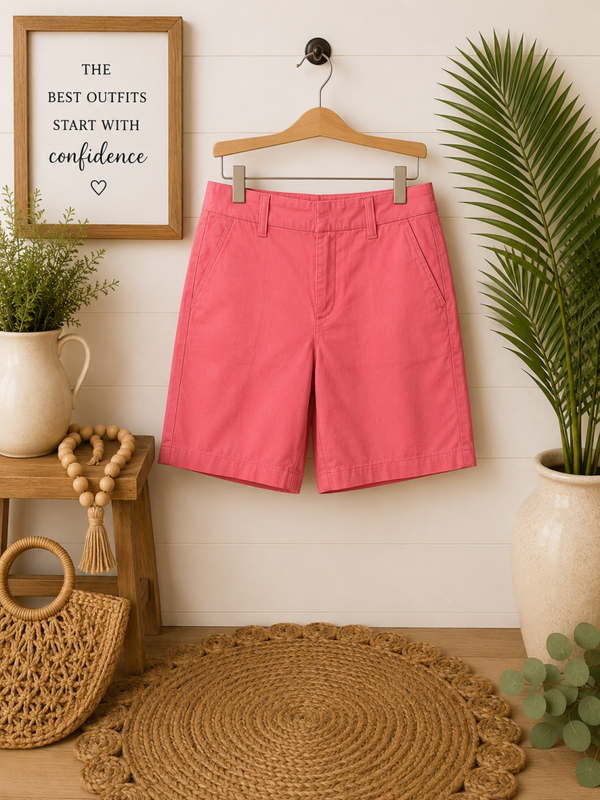 J. Crew coral shorts Size 4