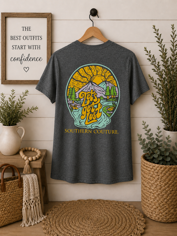 Soutern Couture grey printed tee Size Large