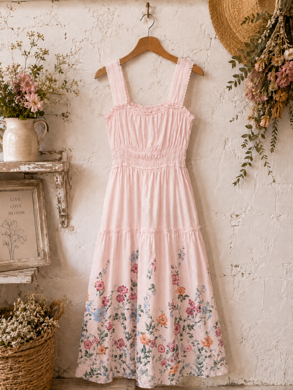 Trixxi pink floral maxi dress Size Medium