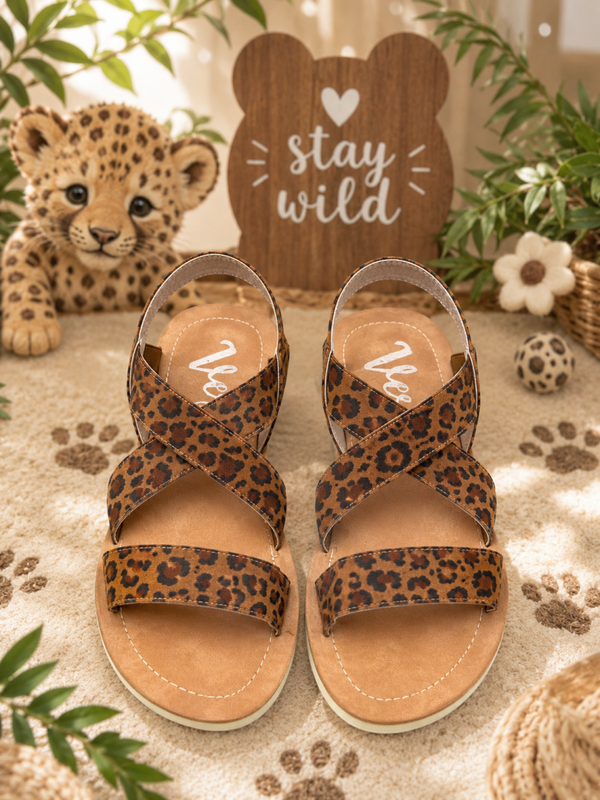 Cheetah print sandals Size 10