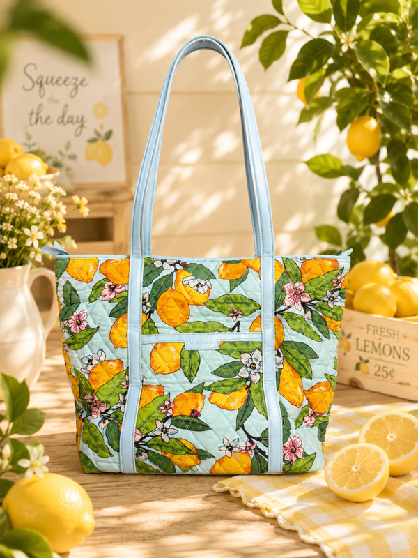 Vera Bradley lemon print purse