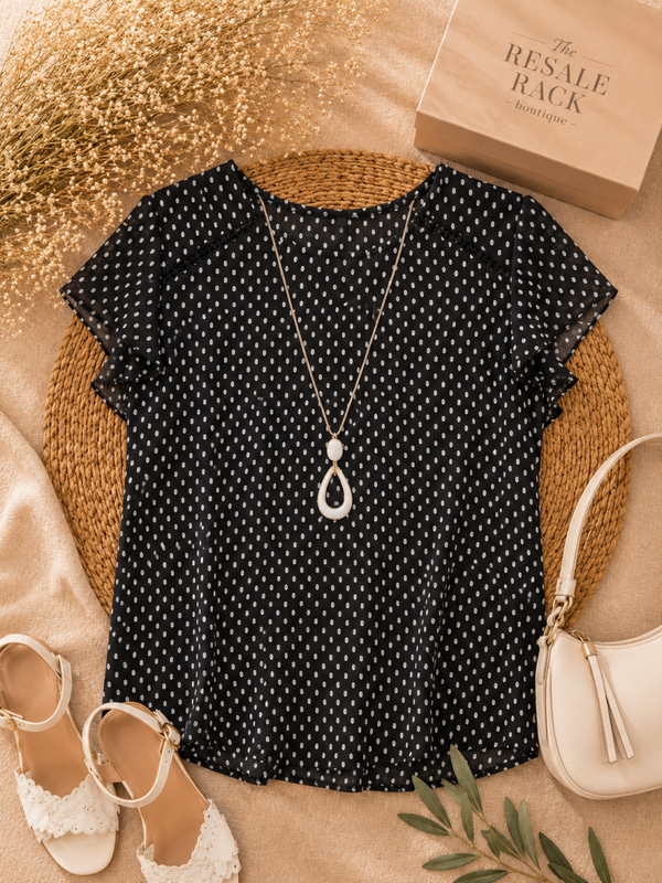 Loft black dress top Size Large