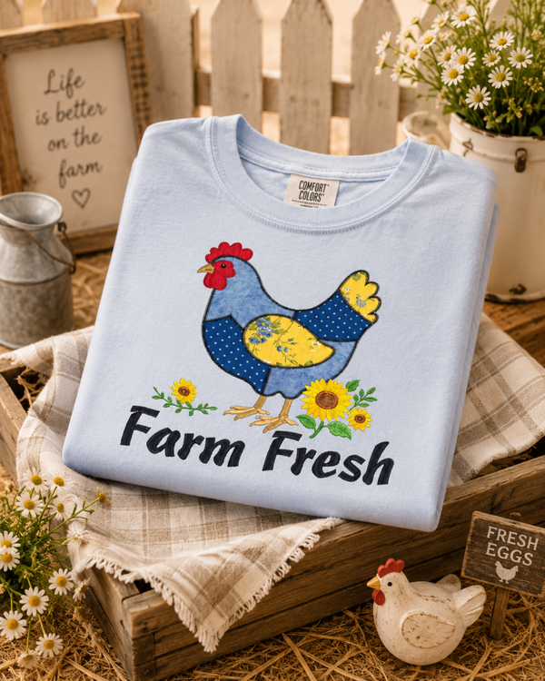 Farm Fresh applique tee