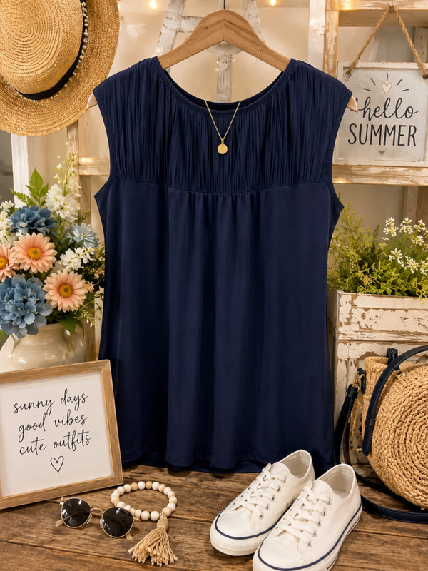 Banana Republic Navy Top Size Large